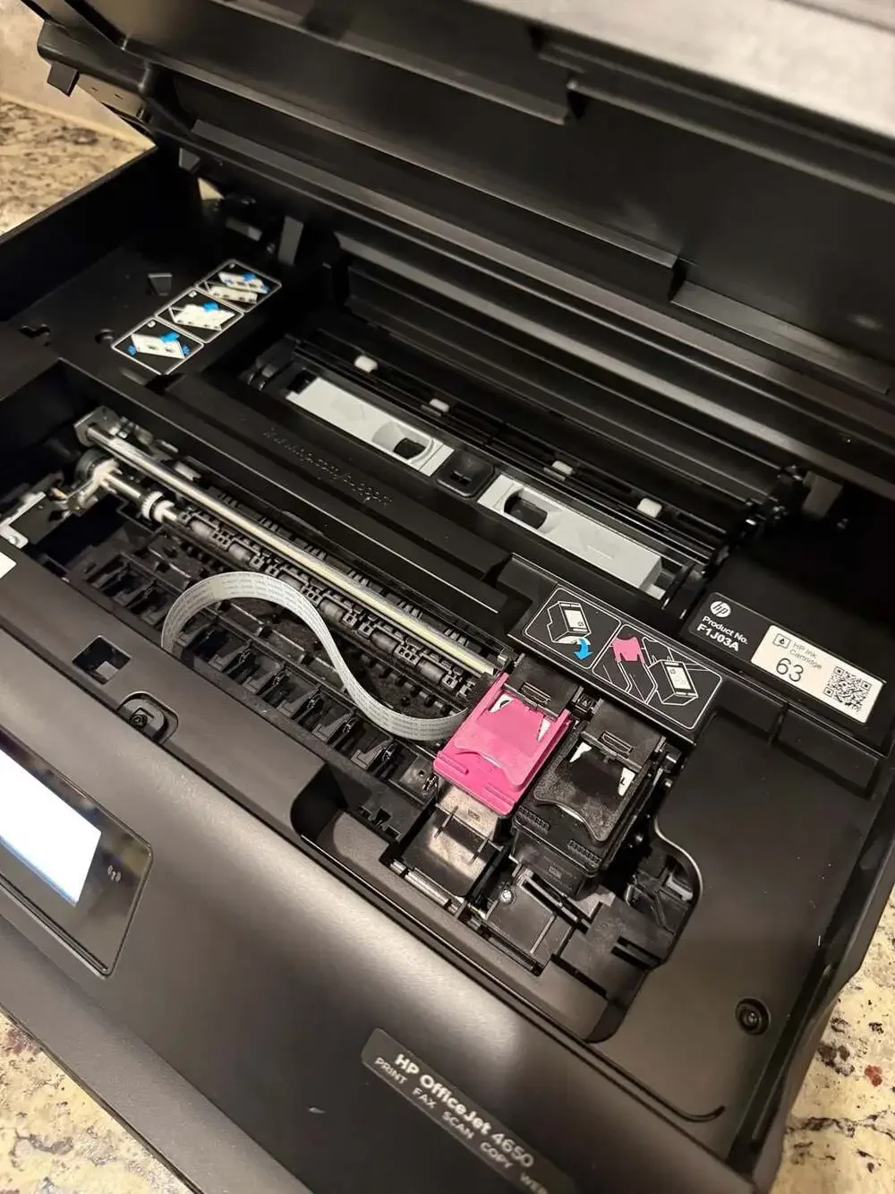 HP OfficeJet 4650 All-in-One Wireless Printer Print Fax Scan Copy tested